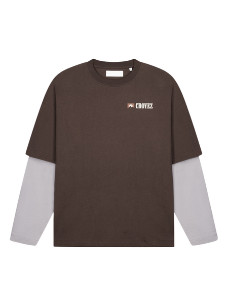 Croyez Montagne Double Sleeve Shirt - Brown Croyez Croyez Montagne Double Sleeve Shirt - Brown