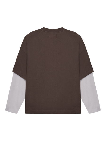 Croyez Montagne Double Sleeve Shirt - Brown Croyez Croyez Montagne Double Sleeve Shirt - Brown