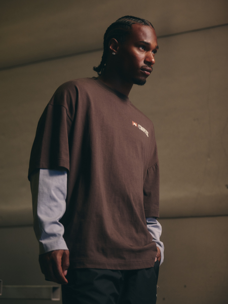 Croyez Croyez Montagne Double Sleeve Shirt - Brown Croyez Montagne Double Sleeve Shirt - Brown