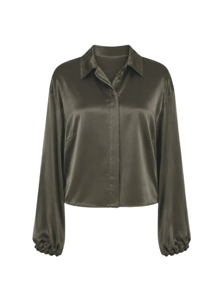 Nikkie Aivy Bomber Blouse - Sea Green Nikkie Nikkie Aivy Bomber Blouse - Sea Green