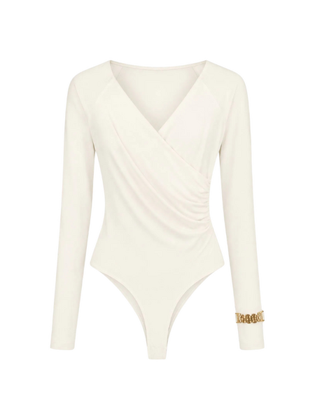 Nikkie Ariela Body - White/Gold Nikkie Nikkie Ariela Body - White/Gold