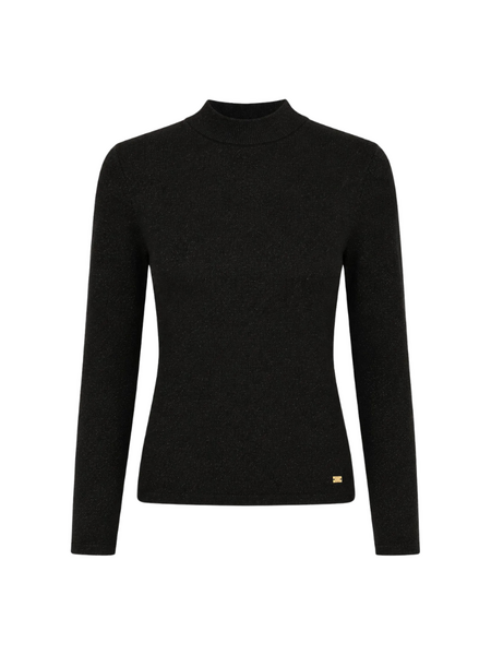 Nikkie Jofli Lurex Top LS - Black