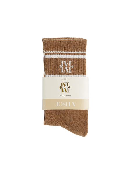 Josh V Josh V Basil Socks - Khaki Melange Josh V Basil Socks - Khaki Melange