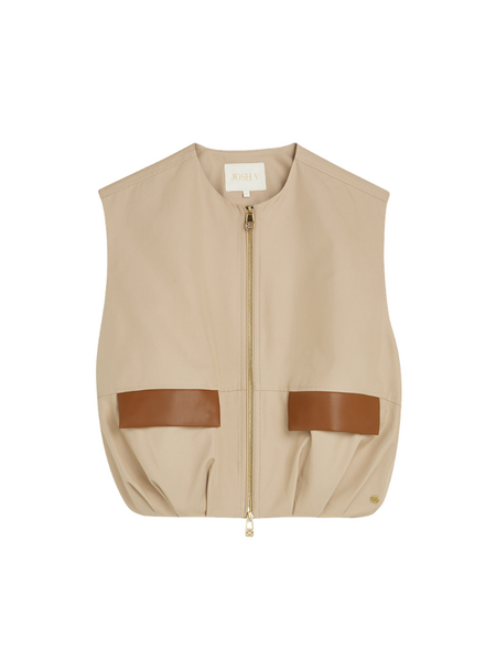 Josh V Josh V Pacey Gilet - Beige Josh V Pacey Gilet - Beige