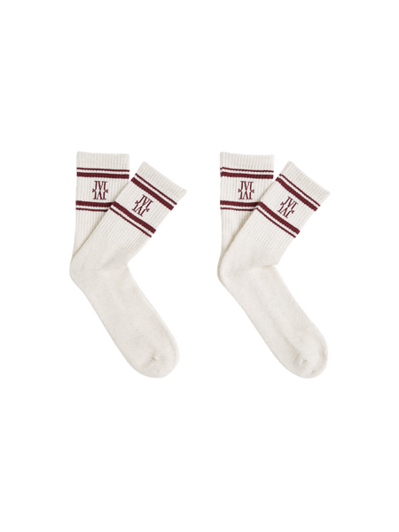 Josh V Josh V Basil Socks - Ecru Melange