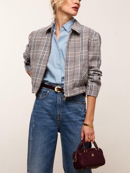 Josh V Pepper Jacket - Cognac Check Josh V Josh V Pepper Jacket - Cognac Check