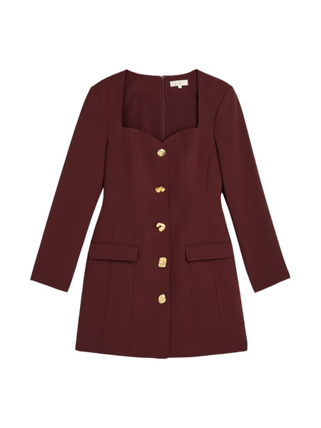 Josh V Josh V Ely Dress - Burgundy Josh V Ely Dress - Burgundy
