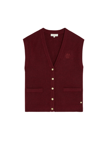 Josh V Fox Cardigan - Burgundy