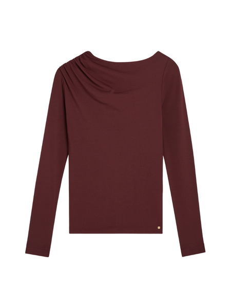 Josh V Lenie Top - Burgundy