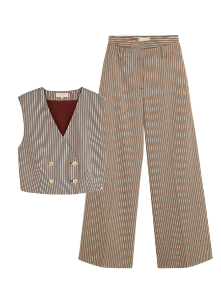 Josh V Josh V Jorja Combi-set - Burgundy Stripe Josh V Jorja Combi-set - Burgundy Stripe