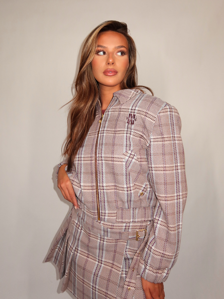 Josh V Pepper Jacket - Cognac Check