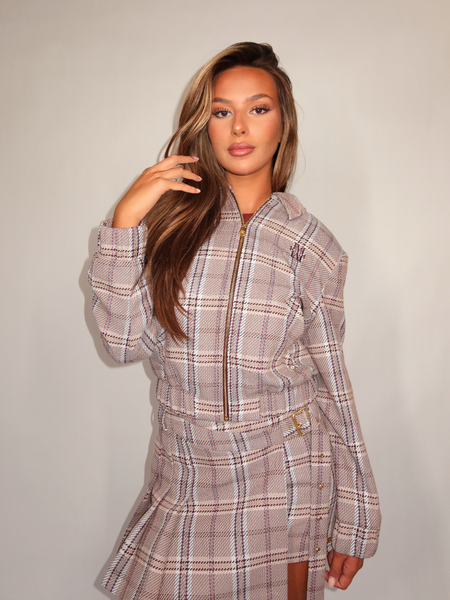 Josh V Pepper Jacket - Cognac Check Josh V Josh V Pepper Jacket - Cognac Check