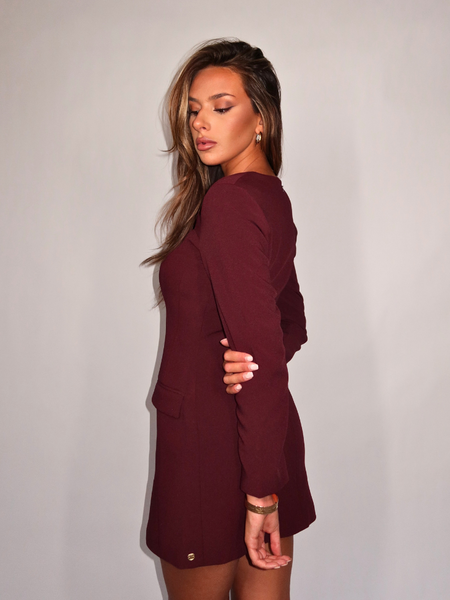 Josh V Ely Dress - Burgundy Josh V Josh V Ely Dress - Burgundy