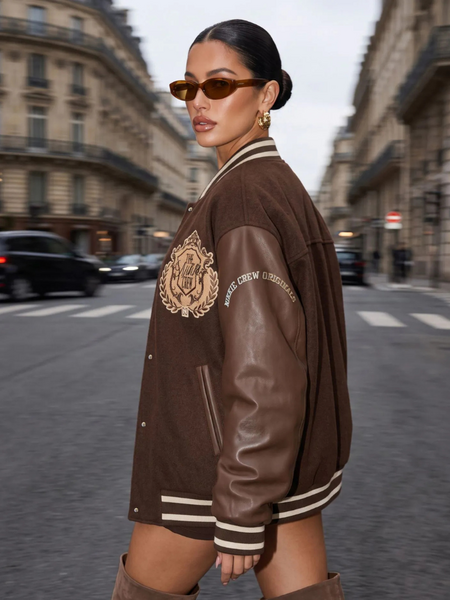 Nikkie Nikkie Audra Bomber Jacket - Chocolate Martini Nikkie Audra Bomber Jacket - Chocolate Martini