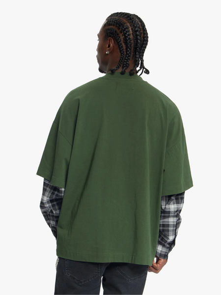 Croyez Layered Race T-Shirt - Forest Green Croyez Croyez Layered Race T-Shirt - Forest Green