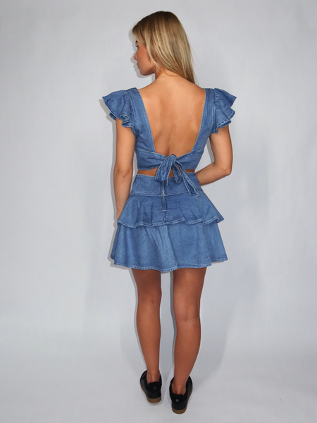 Guess Drea Ruffle Skirt - Holland Guess Guess Drea Ruffle Skirt - Holland