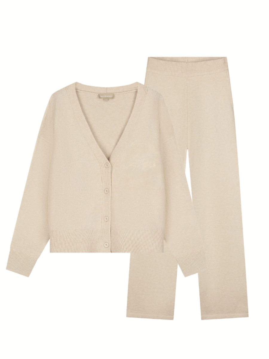 Malelions Women Oversized Knitted Combi-set - Beige Malelions Malelions Women Oversized Knitted Combi-set - Beige