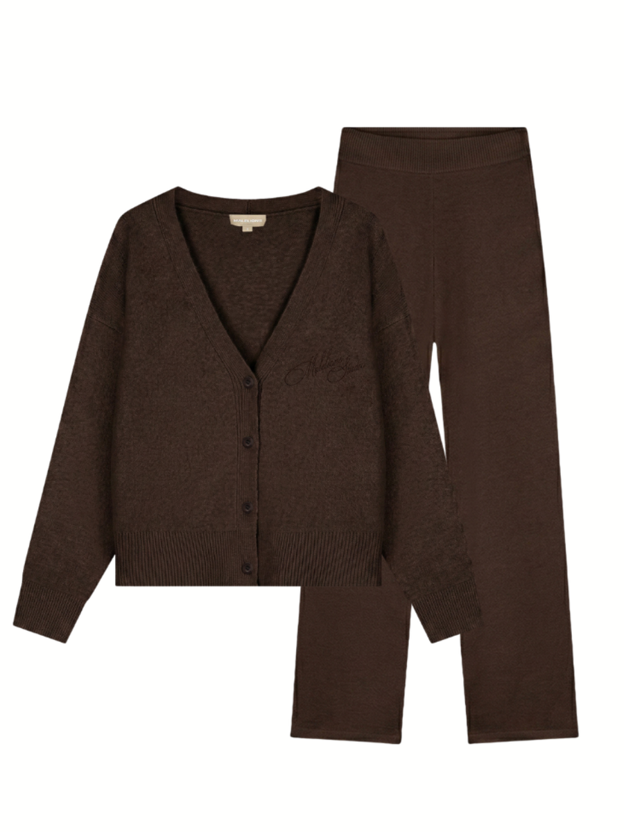 Malelions Women Oversized Knitted Combi-set - Dark Brown Malelions Malelions Women Oversized Knitted Combi-set - Dark Brown