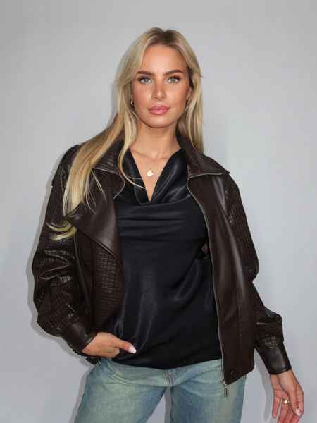 Rinascimento GIacca Giubotto short jacket - Moro marrone Rinascimento Rinascimento GIacca Giubotto short jacket - Moro marrone