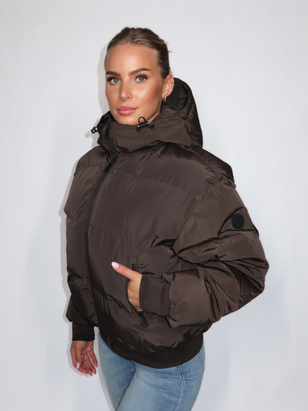 Airforce Airforce Women Bree Bomber - Dark Coffee