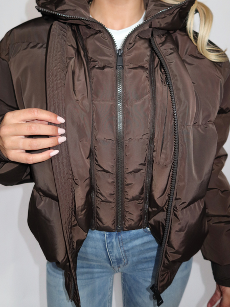 Airforce Airforce Women Bree Bomber - Dark Coffee
