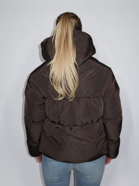 Airforce Airforce Women Maya Puffer Jacket - Dark Coffee