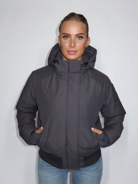 Airforce Airforce Women Bomber Jacket - Magnet Airforce Women Bomber Jacket - Magnet