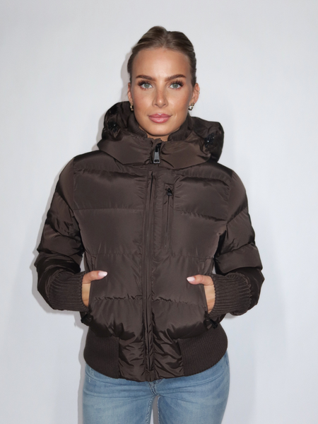 Airforce Airforce Women Tate Bomber - Dark Coffee Airforce Women Tate Bomber - Dark Coffee