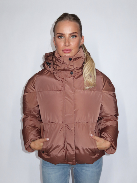 Airforce Airforce Women Maya Puffer Jacket - Tortoise Shell Airforce Women Maya Puffer Jacket - Tortoise Shell