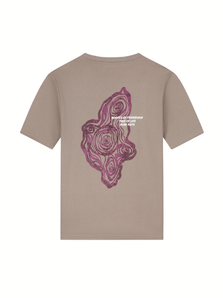 Pure Path Tree Trunk T-Shirt - Taupe Pure Path Pure Path Tree Trunk T-Shirt - Taupe
