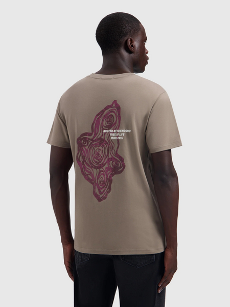 Pure Path Tree Trunk T-Shirt - Taupe Pure Path Pure Path Tree Trunk T-Shirt - Taupe