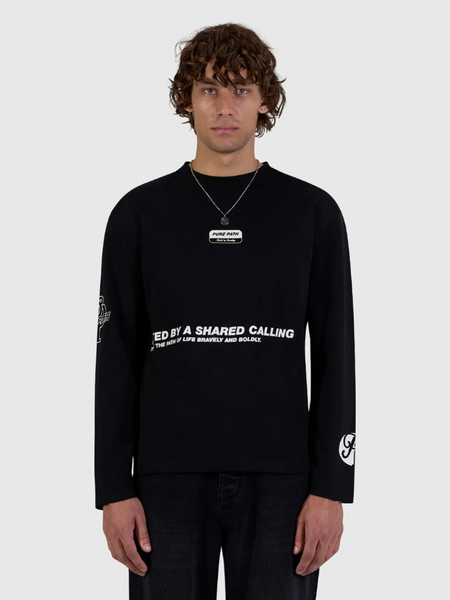 Pure Path United Longsleeve T-Shirt - Black Pure Path Pure Path United Longsleeve T-Shirt - Black