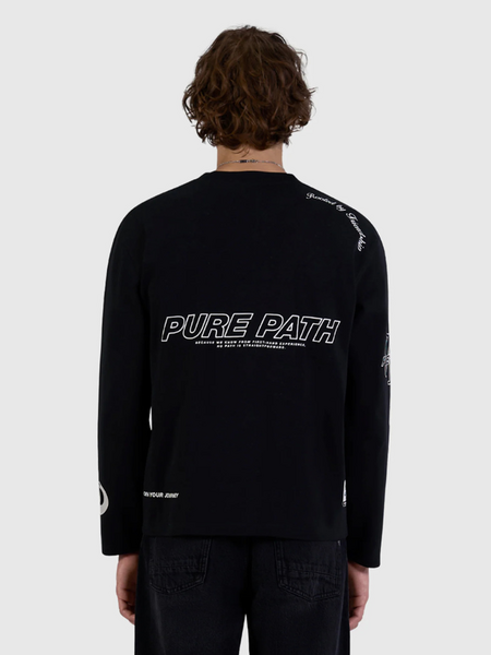 Pure Path United Longsleeve T-Shirt - Black Pure Path Pure Path United Longsleeve T-Shirt - Black