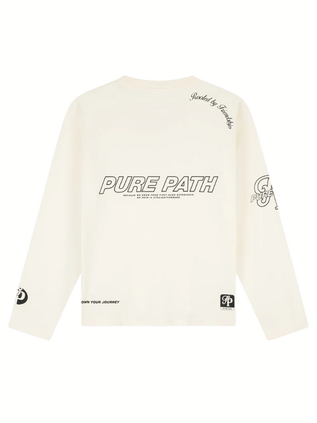 Pure Path United Longsleeve T-Shirt - Ecru Pure Path Pure Path United Longsleeve T-Shirt - Ecru