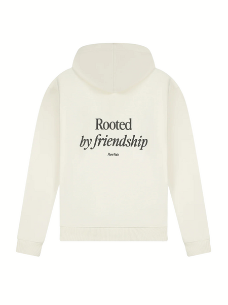 Pure Path Rooted by Friendship Hoodie - Ecru Pure Path Pure Path Rooted by Friendship Hoodie - Ecru