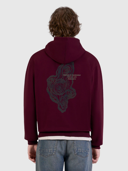 Pure Path Pure Path Tree Trunk Hoodie - Wine Red