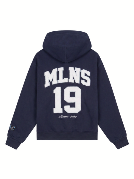 Malelions Women Sherpa Applique Match Hoodie - Midnight Blue Malelions Malelions Women Sherpa Applique Match Hoodie - Midnight Blue