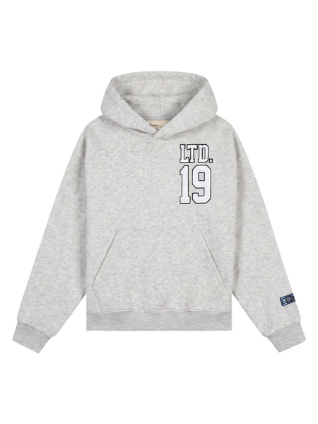 Malelions Women Sherpa Applique Match Hoodie - Grey Melange Malelions Malelions Women Sherpa Applique Match Hoodie - Grey Melange