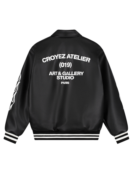 Croyez Croyez Studio Leather Jacket - Black