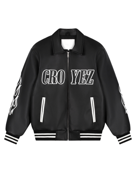 Croyez Croyez Studio Leather Jacket - Black