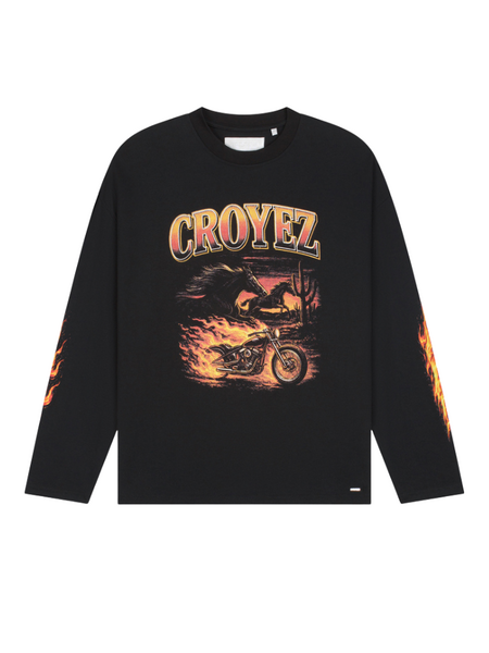 Croyez Firestorm Longsleeve T-Shirt - Black