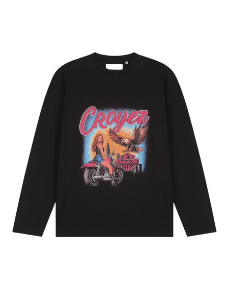 Croyez Midnight Eagle Longsleeve T-S - Black