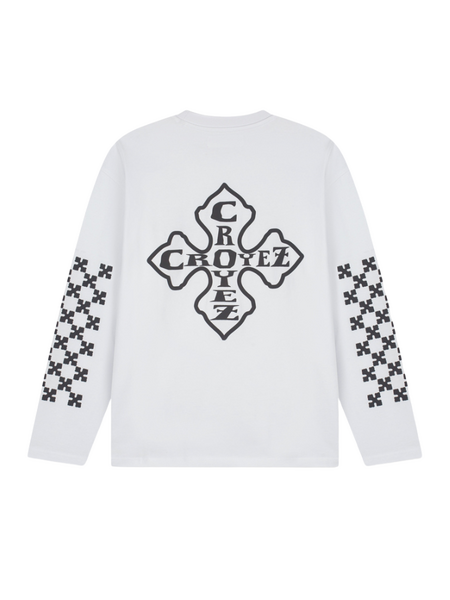 Croyez Cross Longsleeve T-Shirt - White Croyez Croyez Cross Longsleeve T-Shirt - White