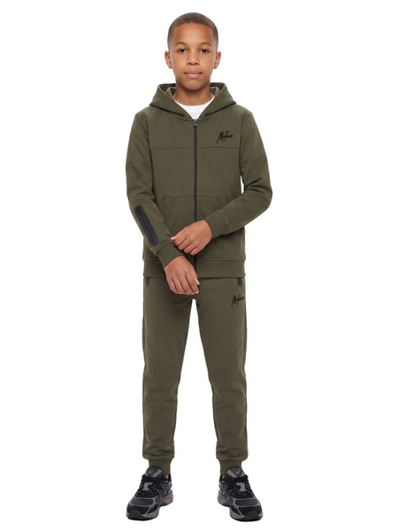 Malelions Kids Counter Hooded Vest - Dark Olive Malelions Malelions Kids Counter Hooded Vest - Dark Olive