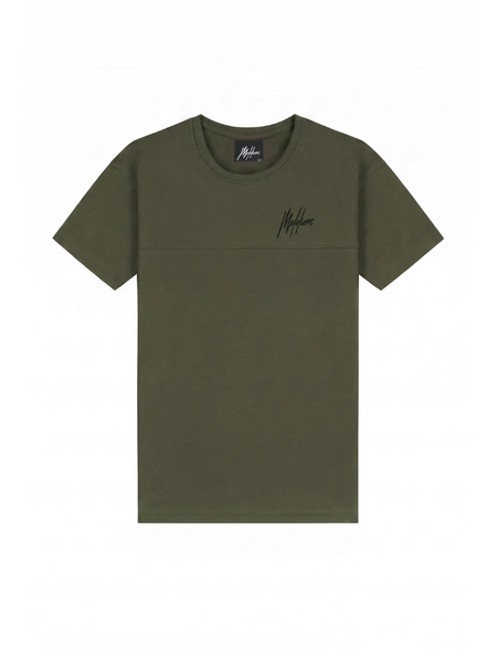 Malelions Kids Counter T-Shirt - Dark Olive