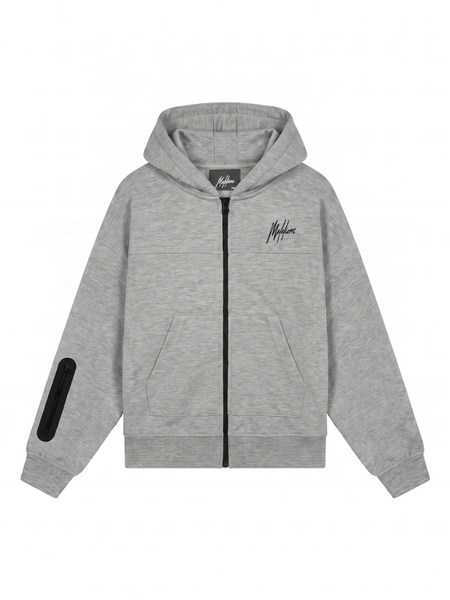 Malelions Kids Counter Hooded Vest - Grey Melange