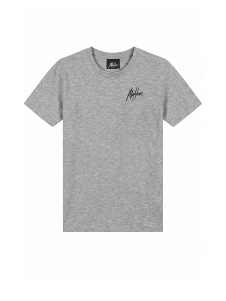 Malelions Kids Counter T-Shirt - Grey Melange