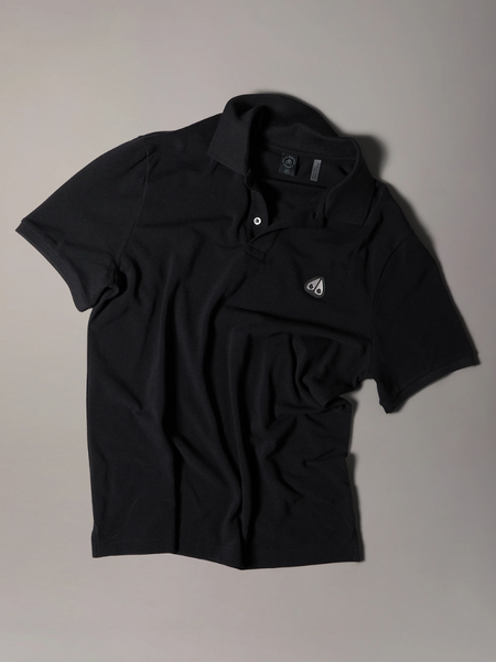 Moose Knuckles Men Everett Polo - Black Moose Knuckles Moose Knuckles Men Everett Polo - Black