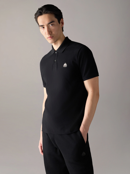 Moose Knuckles Men Everett Polo - Black Moose Knuckles Moose Knuckles Men Everett Polo - Black