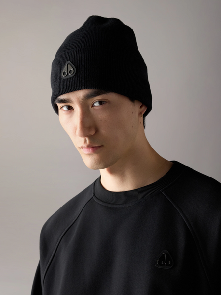 Moose Knuckles Moose Knuckles Men Frost Beanie - Black Moose Knuckles Men Frost Beanie - Black